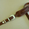 Original Model Hand-Tooled Leather Guitar Strap - Image 4