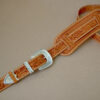Original Model Hand-Tooled Leather Guitar Strap - Image 3