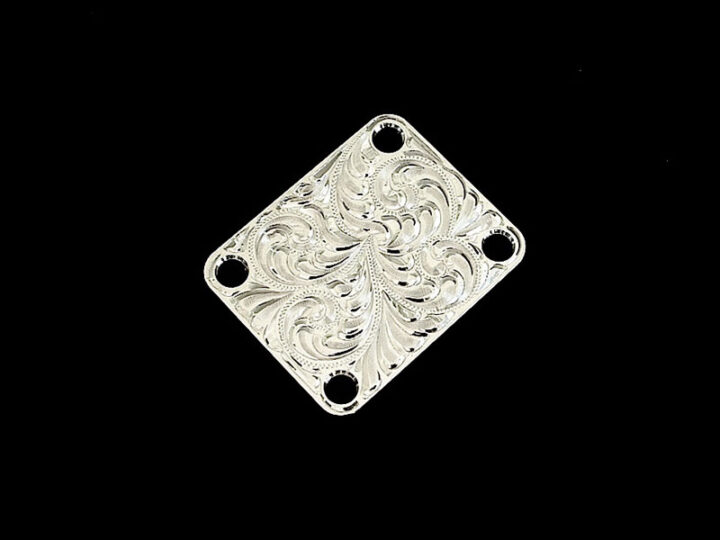 Hand-Engraved "Tele" 4-Bolt Neckplate