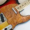 Hand-Tooled Leather "Tele" Pickguard - Image 2