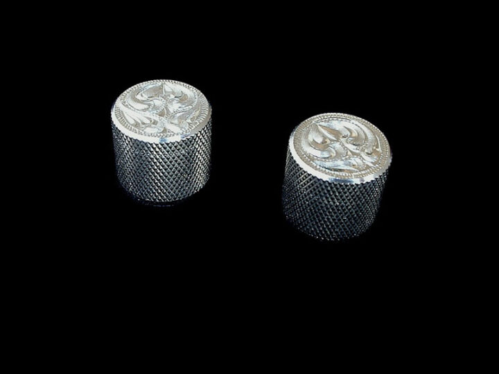 Hand-Engraved "Tele" Knob Set