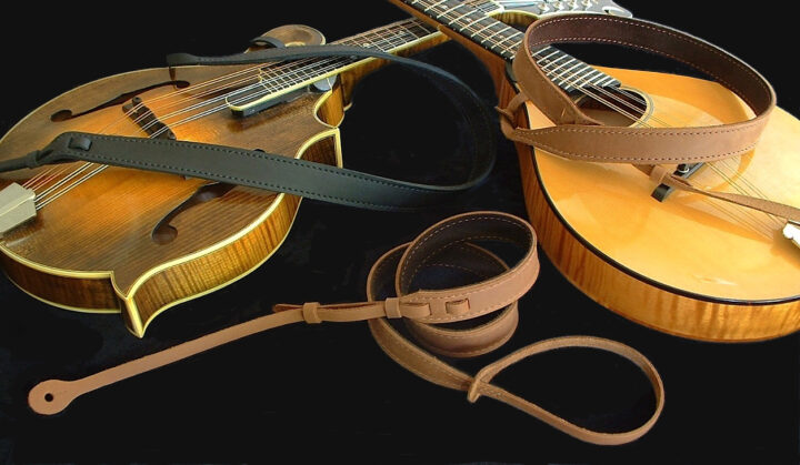 Mandolin Straps - Black and Brown